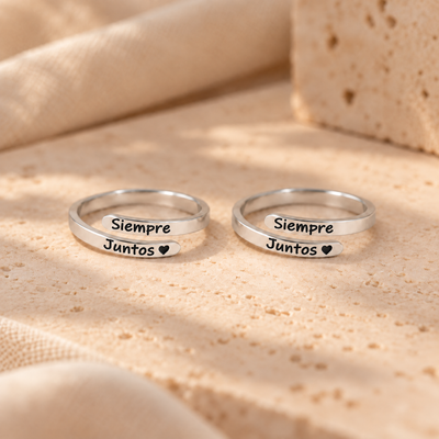 Anillos Siempre Juntos plata